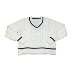 NWT blu pepper white varsity sweater